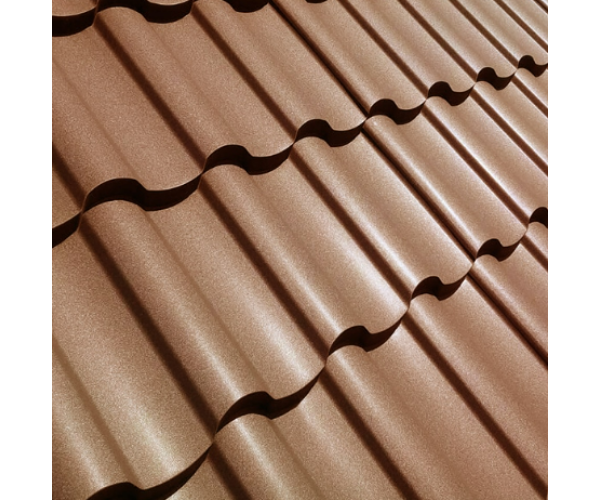 Металлочерепица Arcelor Mittal (Германия). Толщина 0,5 мм. Покрытие матовое