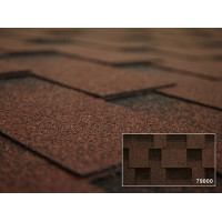 Битумная черепица Kerabit Квадро Красно-черный