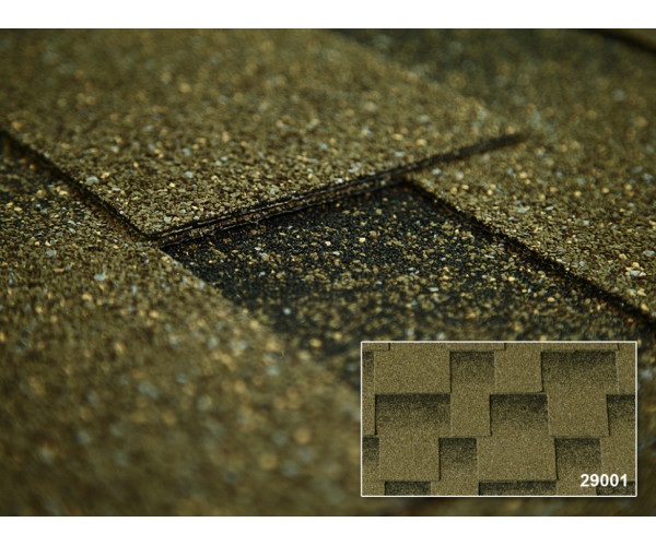 Битумная черепица Kerabit Квадро оливковый