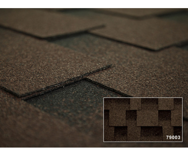 Битумная черепица Kerabit Квадро спелый каштан