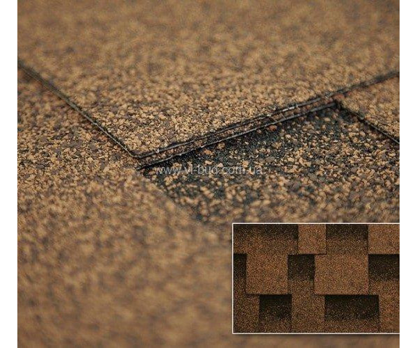 Битумная черепица Kerabit Квадро янтарный Битумная черепица Kerabit Квадро янтарный