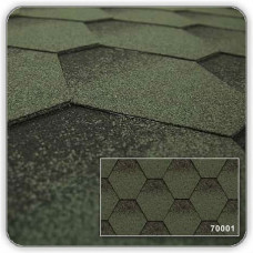 Битумная черепица Kerabit Тройка зелено-черный Битумная черепица Kerabit Тройка зелено-черный