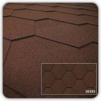Битумная черепица Kerabit Тройка коричневый