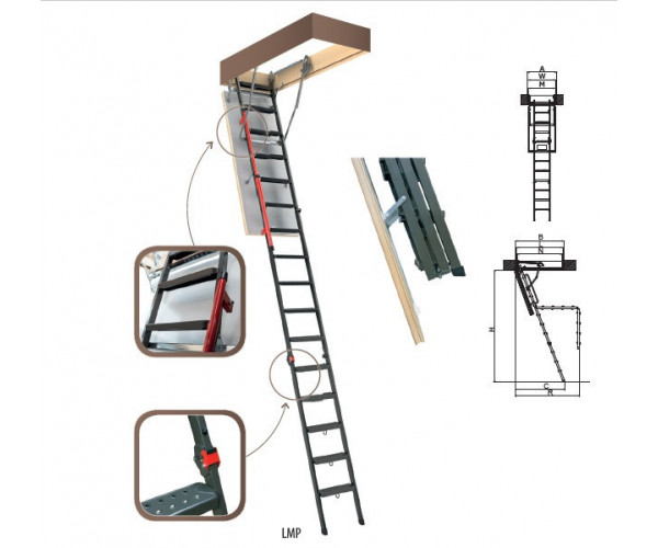 Чердачная лестница FAKRO LMP 60х144 см Чердачная лестница FAKRO LMP 60х144 см