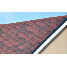 Битумная черепица Kerabit Тройка Красно-черный