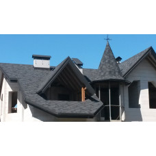 Битумная черепица Акваизол Акцент Маренго Битумная черепица Акваизол Акцент Маренго