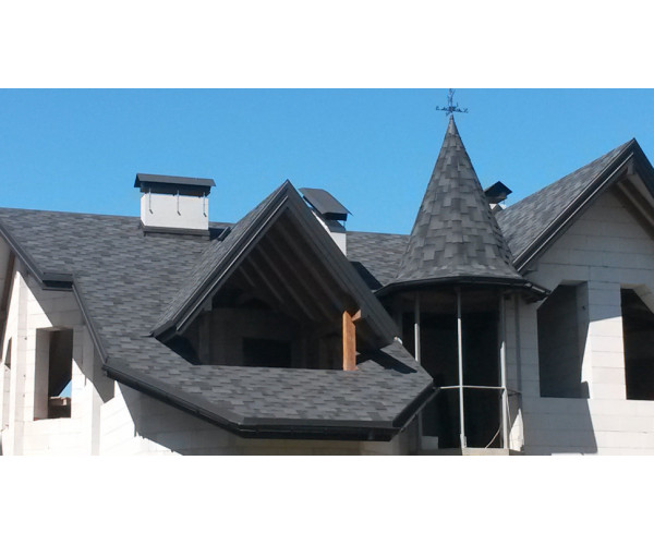 Битумная черепица Акваизол Акцент Маренго Битумная черепица Акваизол Акцент Маренго