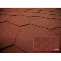 Битумная черепица Kerabit Тройка красный