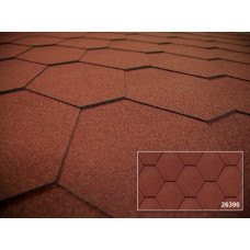 Битумная черепица Kerabit Тройка красный