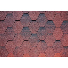 Битумная черепица Kerabit Тройка красный микс