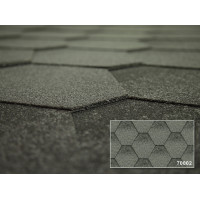 Битумная черепица Kerabit Тройка серо-белый