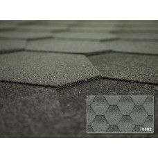 Битумная черепица Kerabit Тройка серо-белый