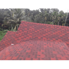 Битумная черепица Акваизол Акцент Спелый гранат SBS Битумная черепица Акваизол Акцент Спелый гранат SBS