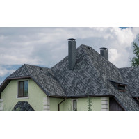 Битумная черепица Kerabit Тройка серый микс