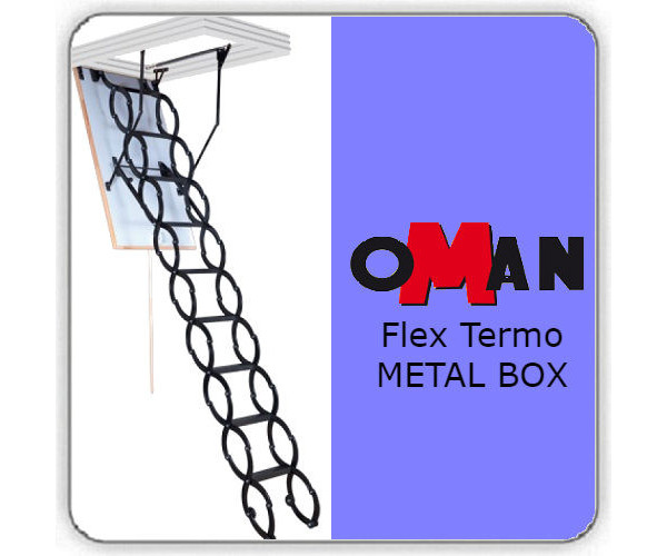 Чердачная лестница OMAN FLEX TERMO METAL BOX