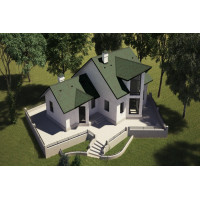 Битумная черепица Акваизол Мозайка Зеленая Эко