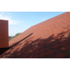 Битумная черепица Акваизол Мозайка Красная ЭКО