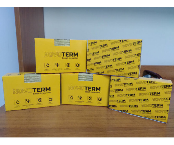 Утеплитель Новотерм Фасад 135 (135 кг/м3) 1000*600*50 (2,4 м2/уп)