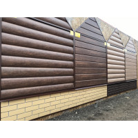 Металлический сайдинг Блокхаус Венге