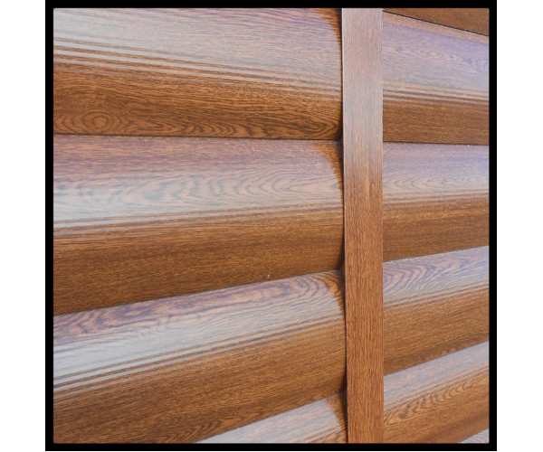 Металлический сайдинг Блокхаус Золотой дуб