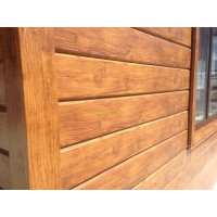 Металлический сайдинг Доска Структурный дуб