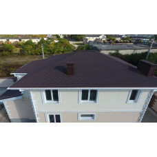 Битумная черепица DOCKE Шеффилд Зрелый каштан