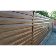 Металлический сайдинг Корабельная доска Золотой дуб