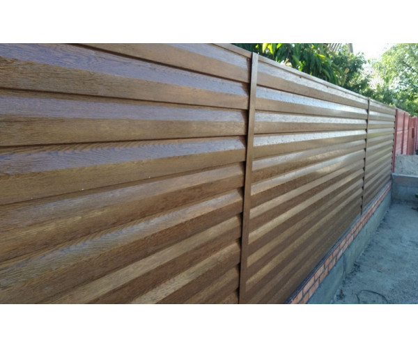 Металлический сайдинг Корабельная доска Золотой дуб