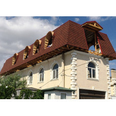 Битумная черепица DOCKE Сота Красный