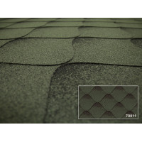 Битумная черепица Kerabit Волна Зелено-черный