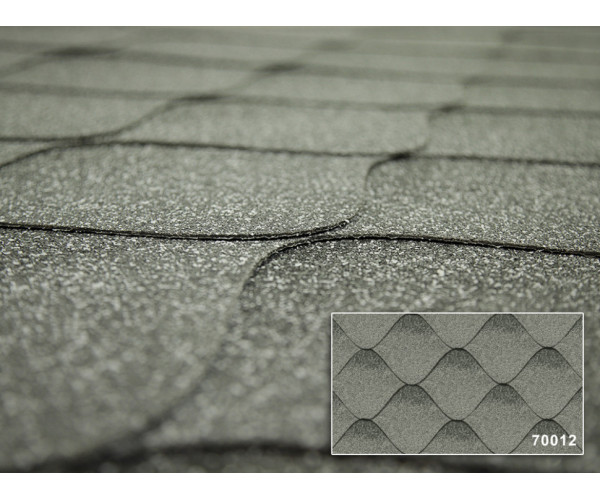 Битумная черепица Kerabit Волна Серо-белый Битумная черепица Kerabit Волна Серо-белый